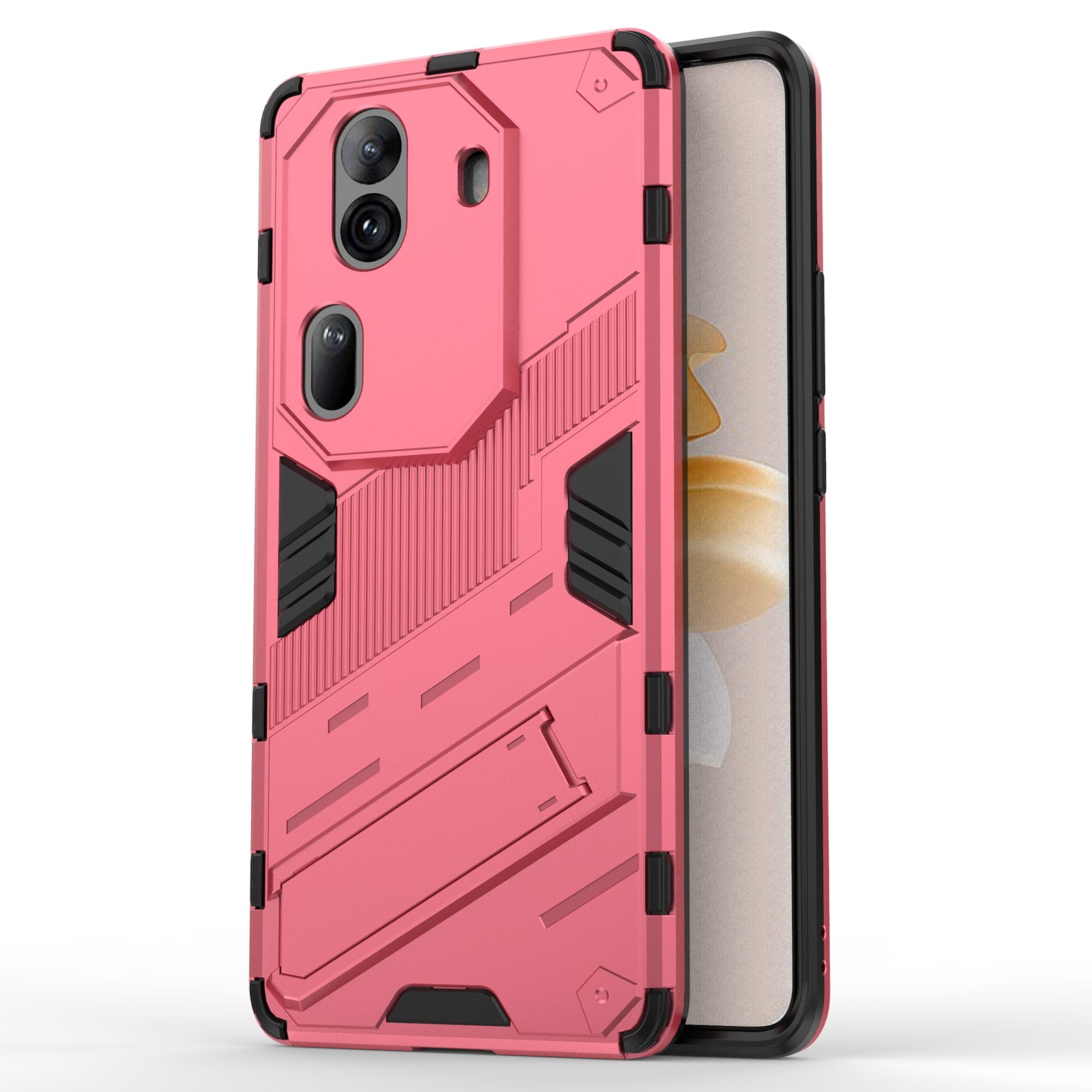 For Oppo Reno11 Pro 5G (Global) Case PC+TPU Kickstand Protective Phone Cover For Oppo Reno11 Pro 5G (Global) Case PC+TPU Kickstand Protective Phone Cover